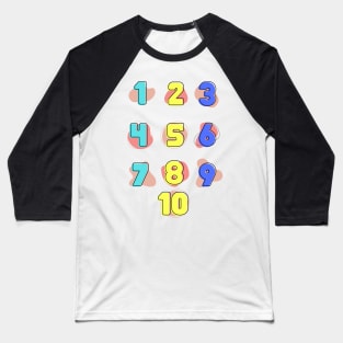 Learning to recognize funny numbers back to school Baseball T-Shirt